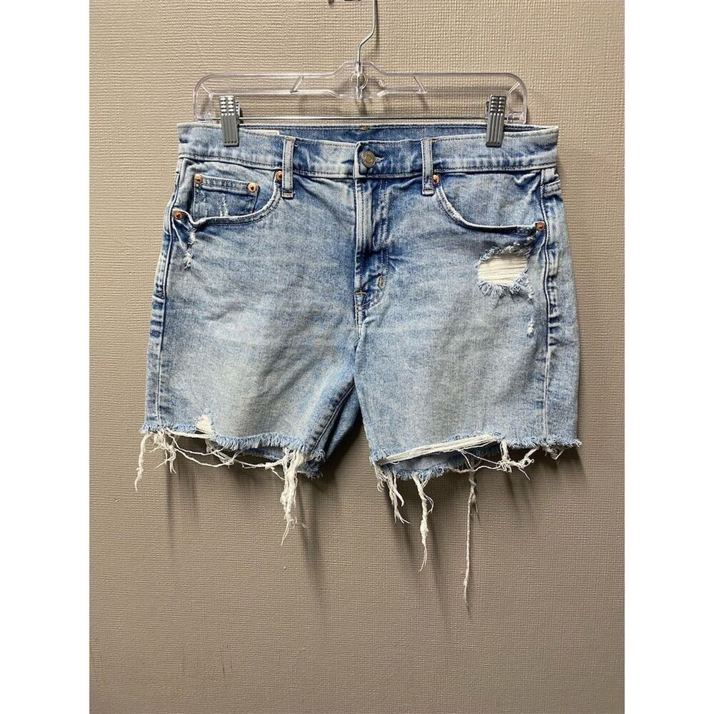 Gap Denim Women's Distressed Cut-Off Shorts Blue Size 28 6R Casual Summer